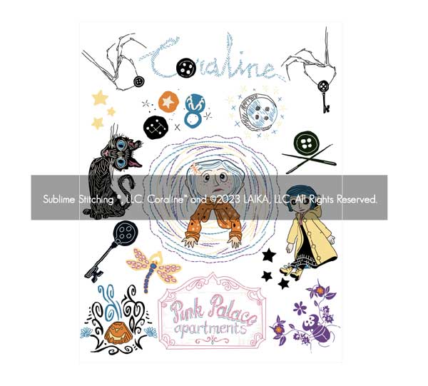 CORALINE Handkerchiefs Embroidery Kit