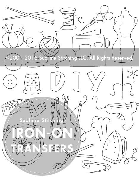 CRAFTOPIA - Iron On Embroidery Transfers (5 pack)