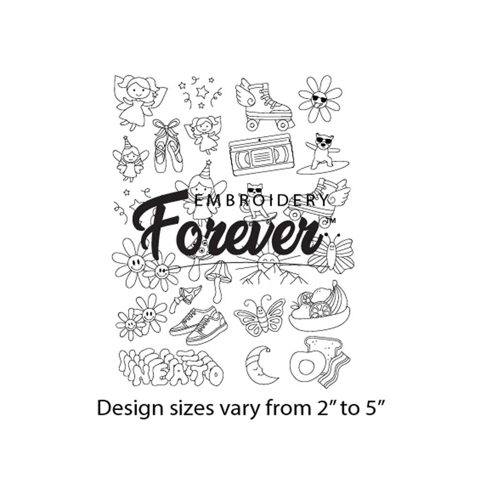 STICKER COLLECTION Embroidery Patterns