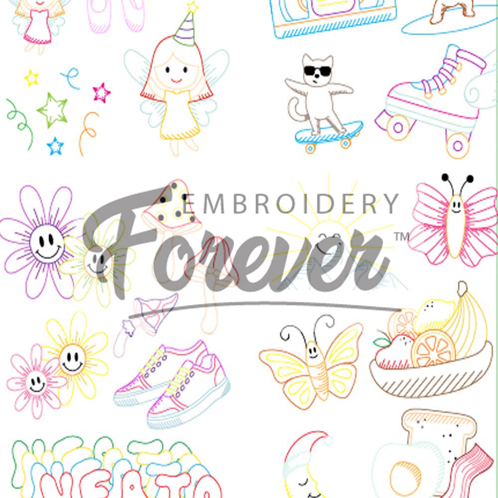 STICKER COLLECTION Embroidery Patterns
