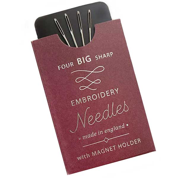 Big Sharp Needles Pack & Magnet for Yarn Embroidery Aglaonema Plant