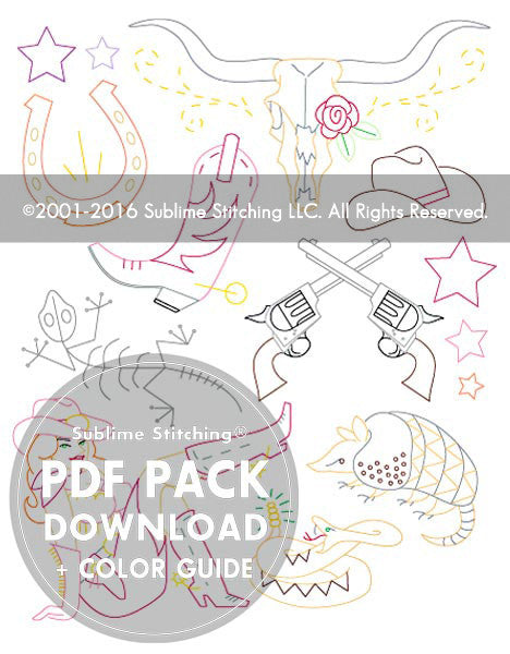 TEXAS STARS - 3 Themes Embroidery Patterns