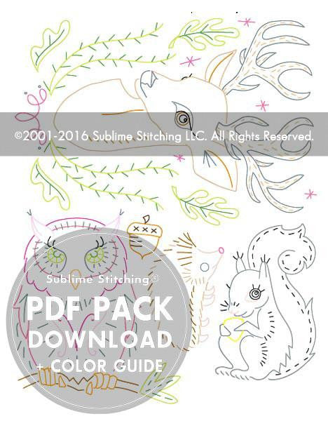 FOREST FRIENDS - 1 Theme Embroidery Patterns