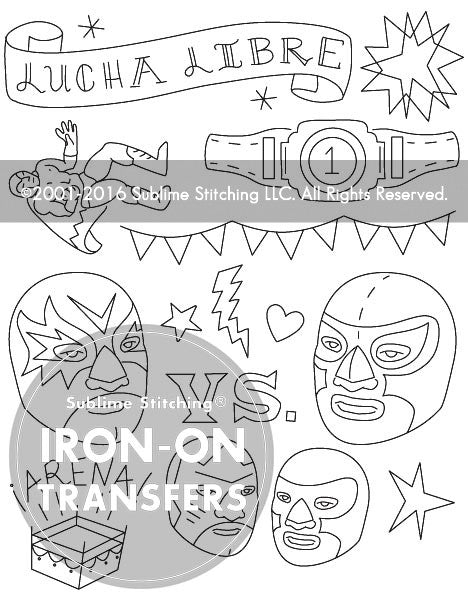 LUCHA LIBRE - 3 Themes Embroidery Patterns