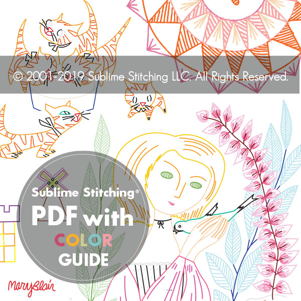 MARY BLAIR Embroidery Pattern Portfolio #3