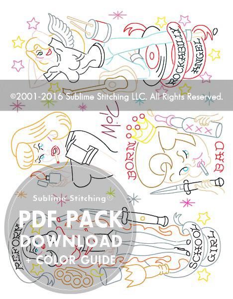 SPACED OUT - 3 Themes Embroidery Patterns