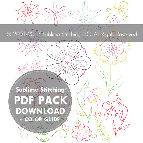 FANTASY FLOWERS - 1 Theme Embroidery Patterns