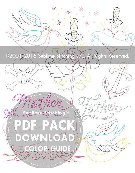 TATTOO YOUR TOWELS - 3 Themes Embroidery Patterns