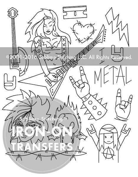 TOTALLY METAL - PDF Embroidery Pattern