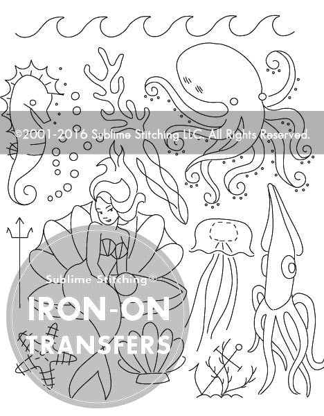 UNDER THE SEA - 3 Themes Embroidery Patterns