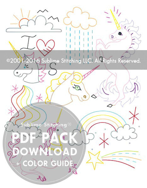 UNICORN BELIEVER - 3 Themes Embroidery Patterns