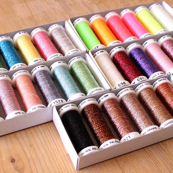METALLIC THREADS for Hand Embroidery from Au Ver à Soie