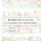 SUBLIME BORDERS - Big Sheet Embroidery Transfer Patterns