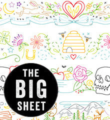 SUBLIME BORDERS - Big Sheet Embroidery Transfer Patterns