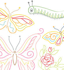 BUTTERFLY GARDEN - 1 Theme Embroidery Patterns