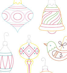 VINTAGE ORNAMENTS - 3 Themes Embroidery Patterns