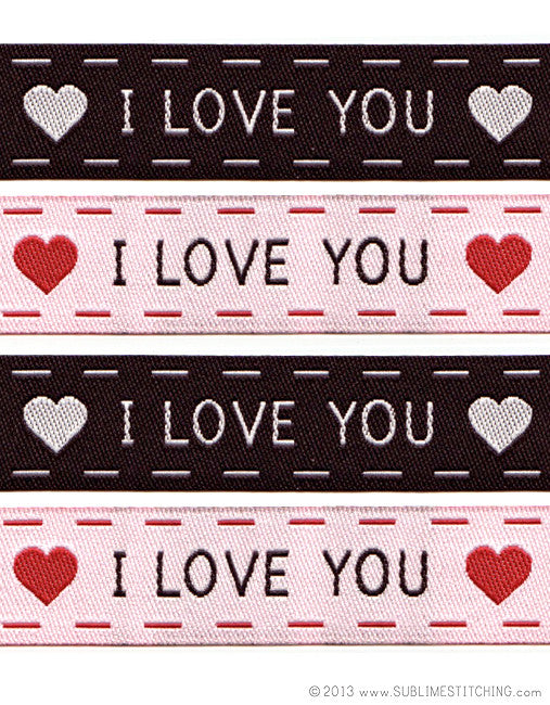 Woven Labels - I Love You