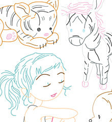 BEST FRIENDS - 3 Themes Embroidery Patterns