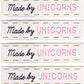 Woven Labels - Made By Unicorns