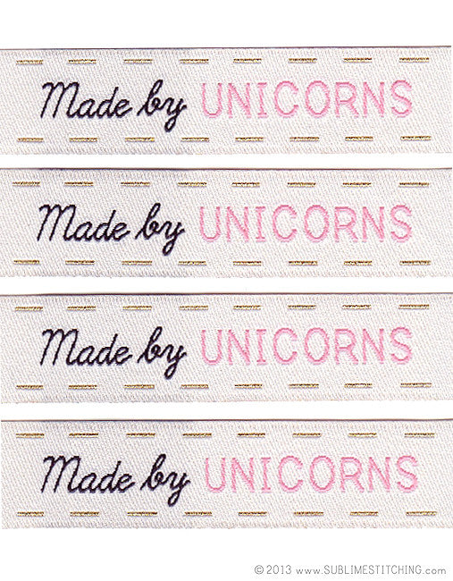Woven Labels - Made By Unicorns