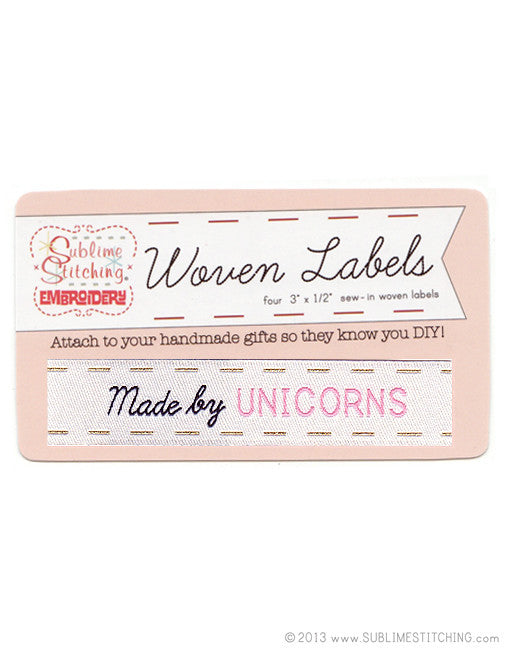 Woven Labels - Made By Unicorns