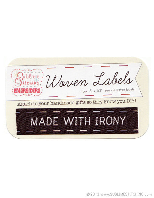 Woven Labels - Made With Irony