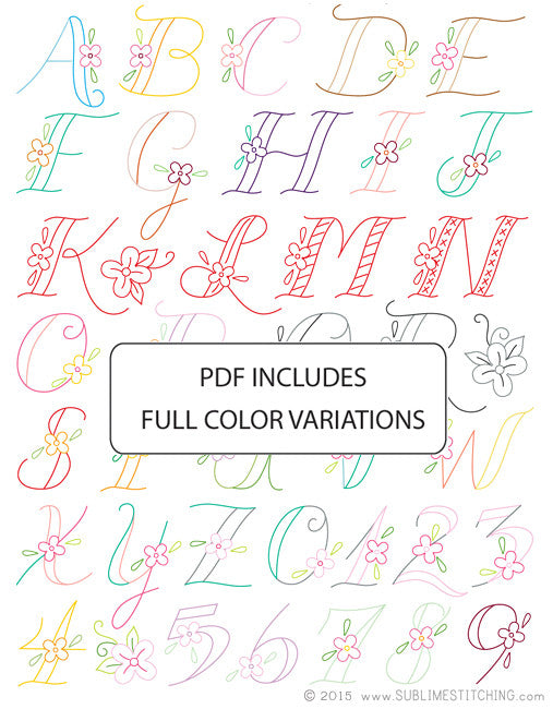 MONOGRAMS - 1 Theme Embroidery Patterns