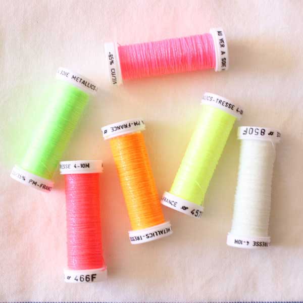 METALLIC THREADS for Hand Embroidery from Au Ver à Soie