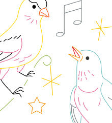 SONG BIRDS - PDF Embroidery Pattern