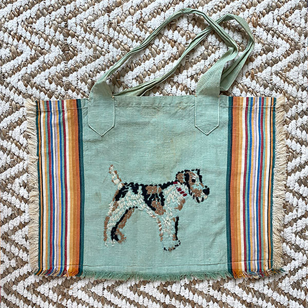 Cloth Bag with Wire Fox Terrier