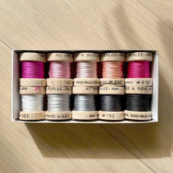 *EXCLUSIVE* "Iced Roses" PERLEE SILK Threads from Au Ver à Soie