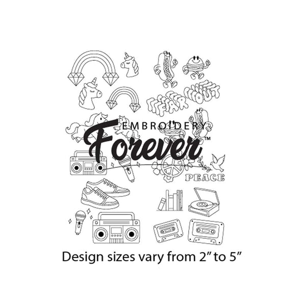 STICKER COLLECTION Embroidery Patterns – Sublime Stitching