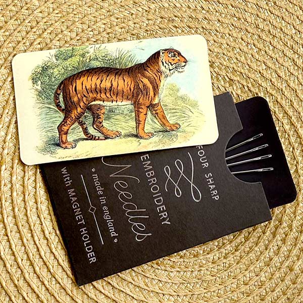 "Hey Tiger" Pack of Embroidery Needles & Magnet