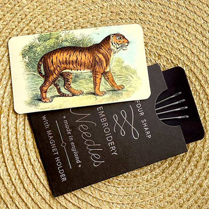 "Hey Tiger" Pack of Embroidery Needles & Magnet