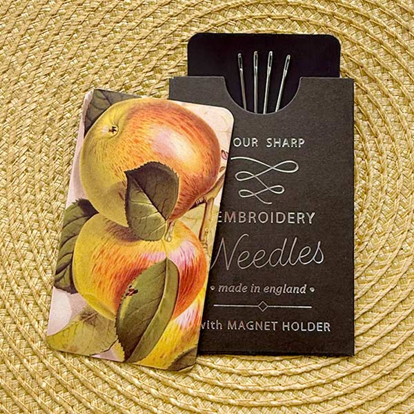 "Apple Tree" Pack of Embroidery Needles & Magnet