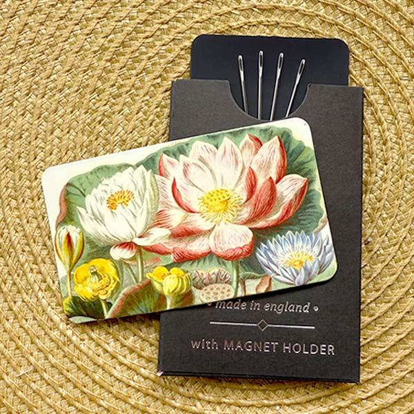"Water Lilies" Pack of Embroidery Needles & Magnet