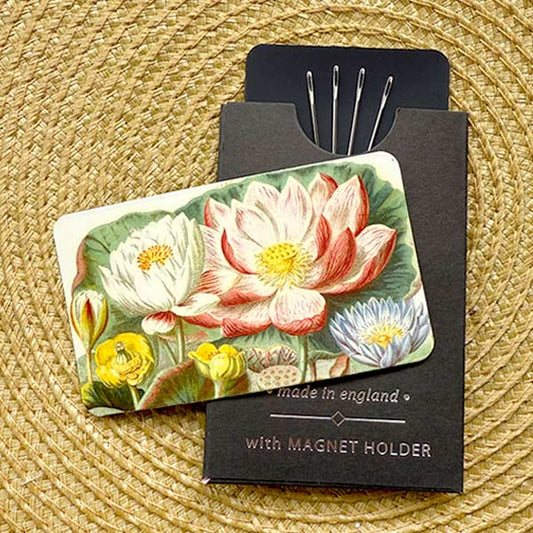 "Water Lilies" Pack of Embroidery Needles & Magnet