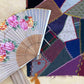 Crazy Quilt Section and Hand Painted Fan