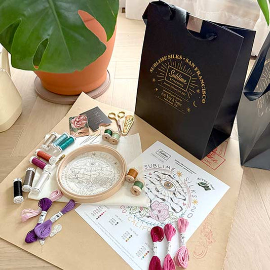 "Sublime Silks" 2025 San Francisco Embroidery Kit