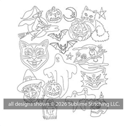 PDF - Vintage Halloween Embroidery Patterns