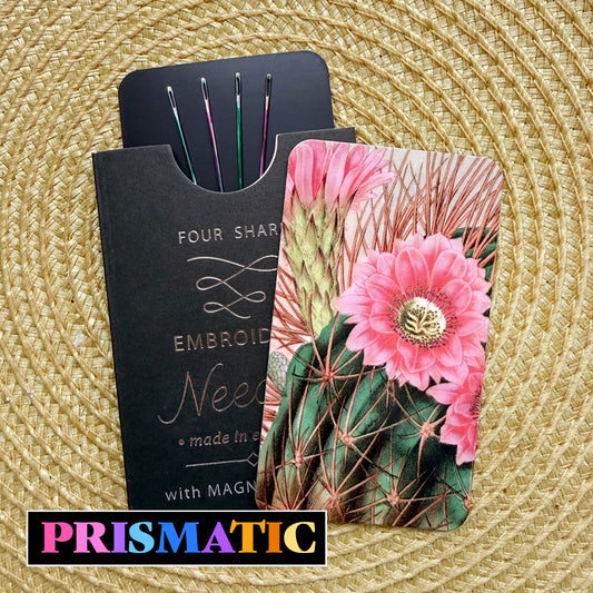 Needle Pack - Prismatic Needles - Four Hand Embroidery Needles & Magnet Pad
