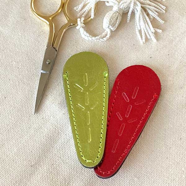 Red and Green Scissor Sheaths