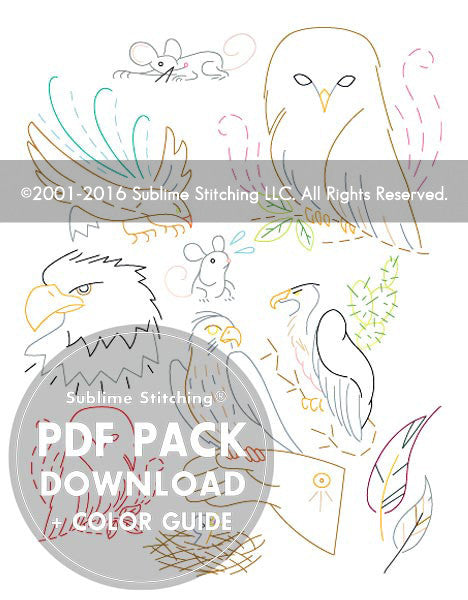 BIRDS OF PREY - PDF Embroidery Pattern