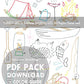 CAMP OUT - 1 Theme Embroidery Patterns