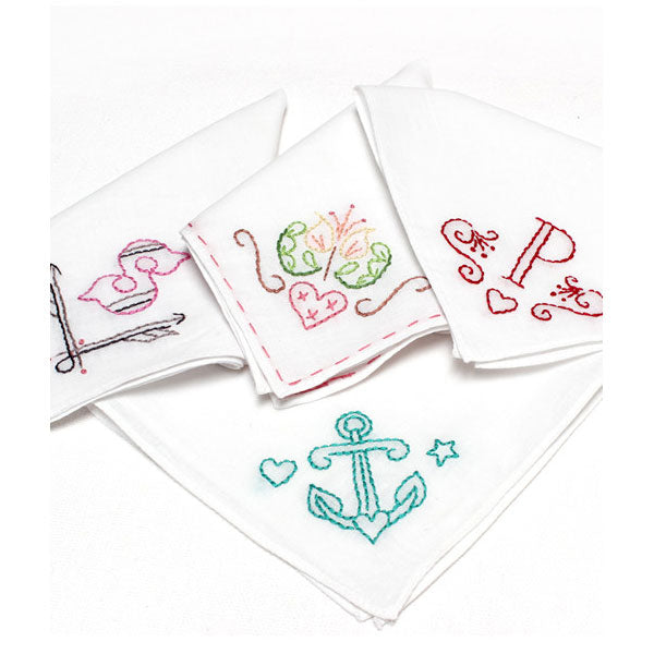 White Handkerchiefs for Hand Embroidery