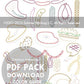 KRAZY KITCHEN - 3 Themes Embroidery Patterns