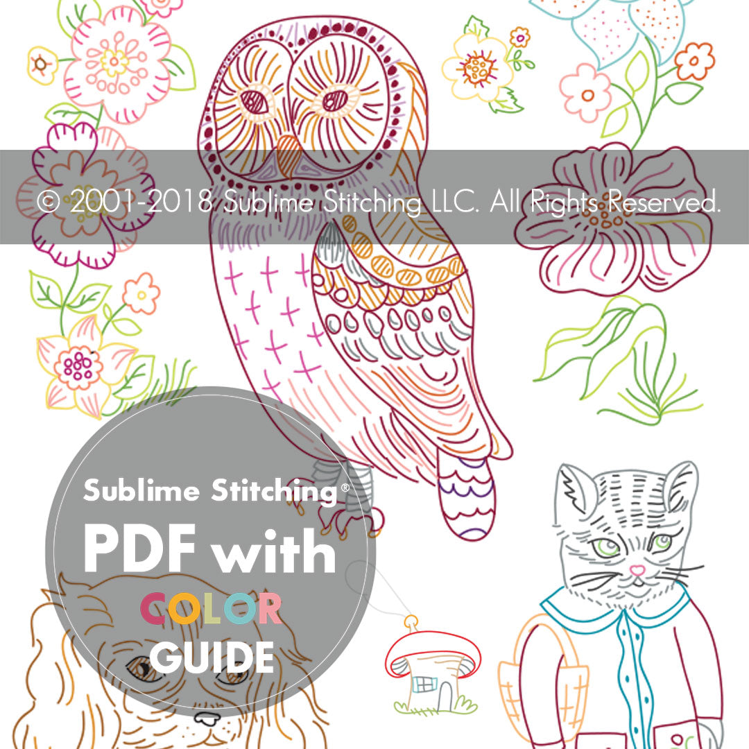Sublime Stitching Embroidery Transfers – Berkley Illustration