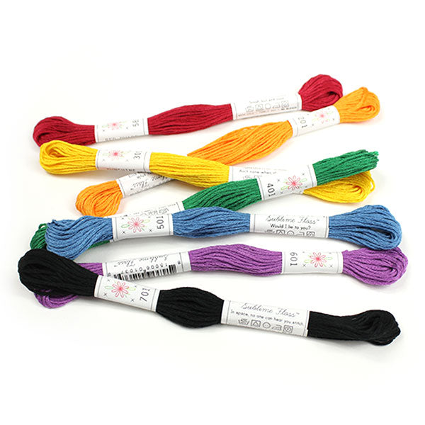 Sublime Stitching Rainbow Embroidery Floss Set – Snuggly Monkey