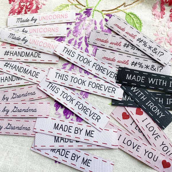 I Love You Woven Labels • Sublime Stitching
