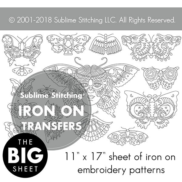 Papercuts: Abstract Shape Embroidery Patterns (iron-on transfer